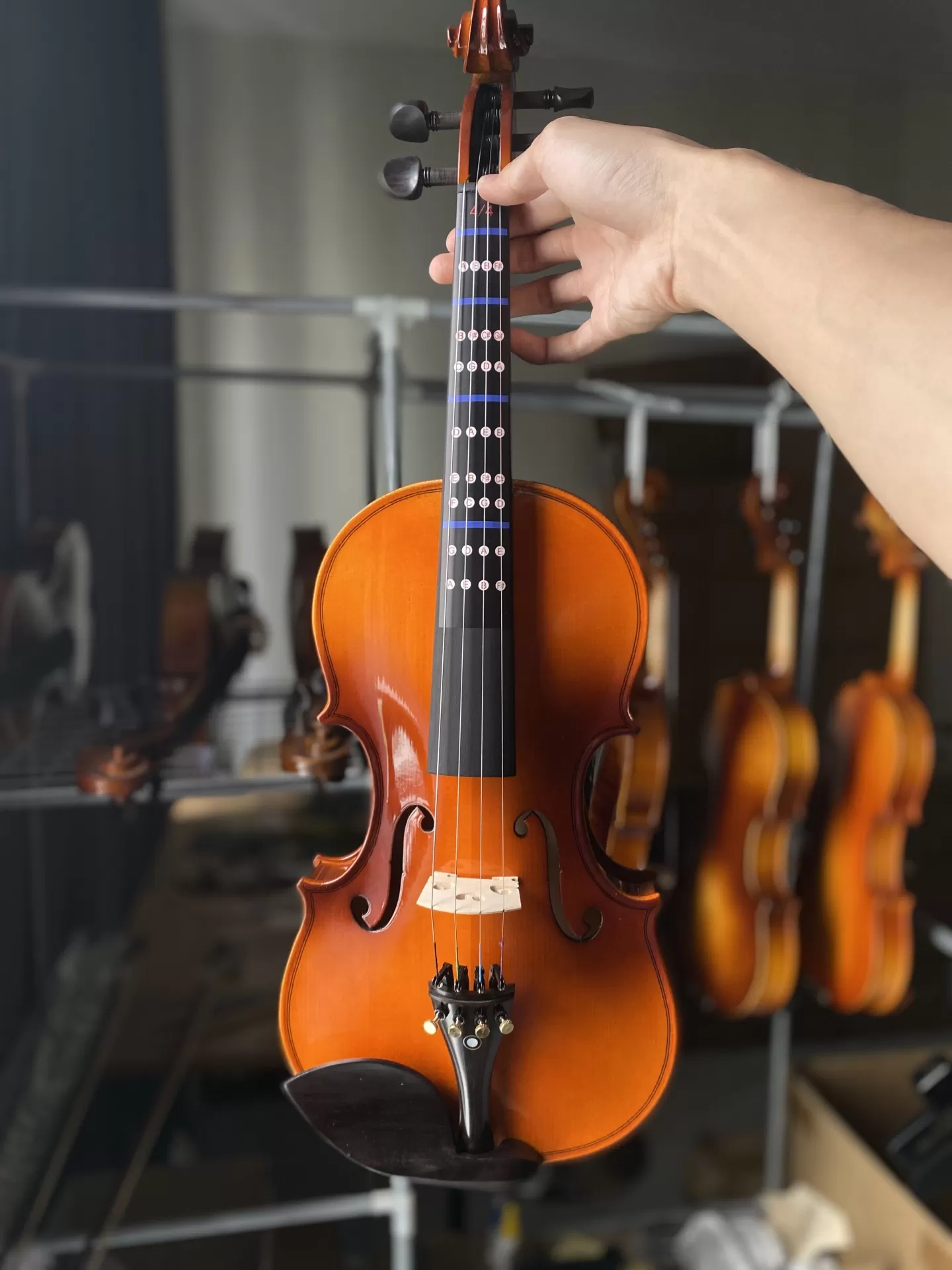 Violin Aurora au01-H_có setup, full phụ kiện cho người mới học Violin