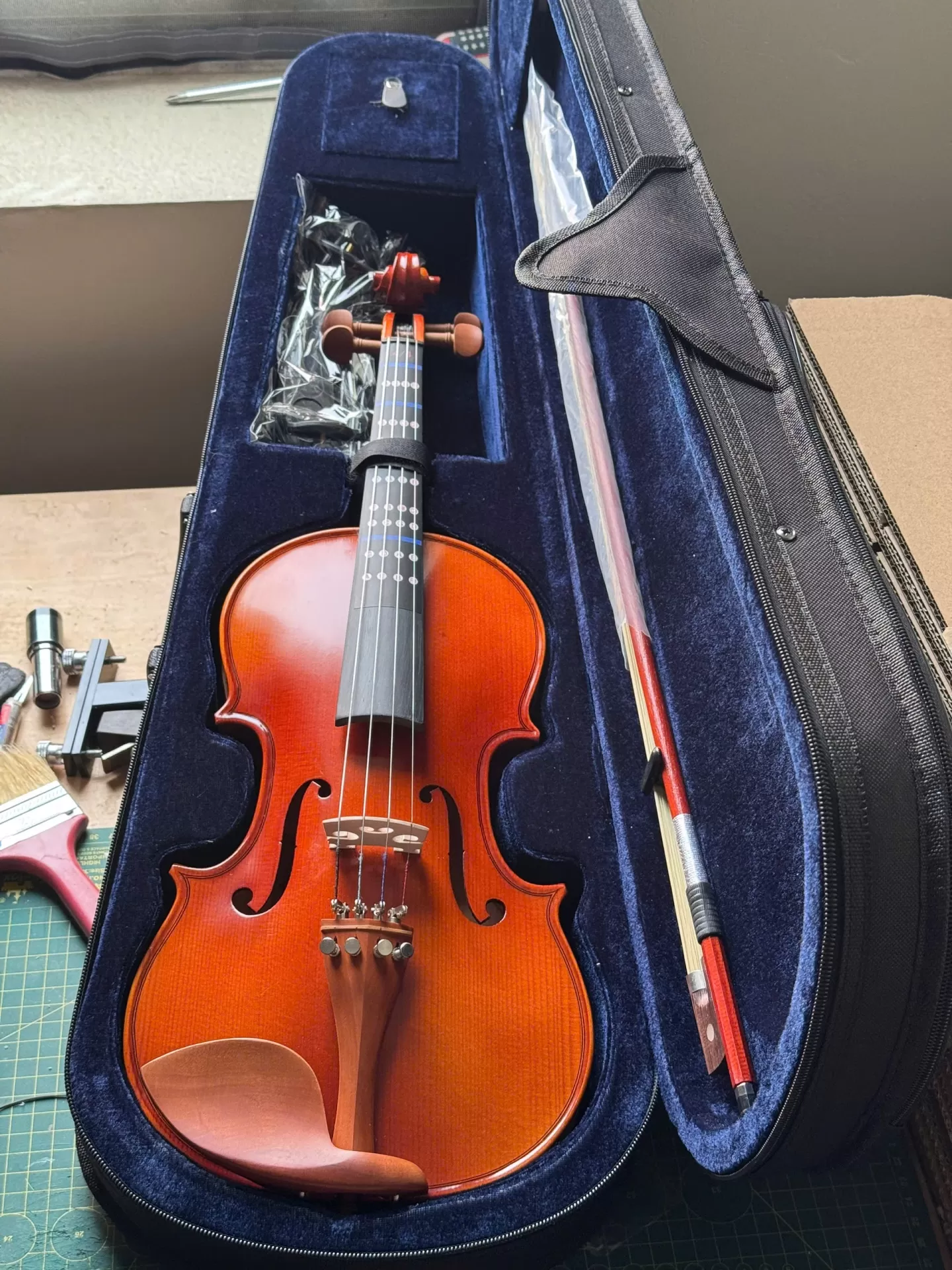 Violin Aurora VA01, có setup cho người mới, FULL PHỤ KIỆN