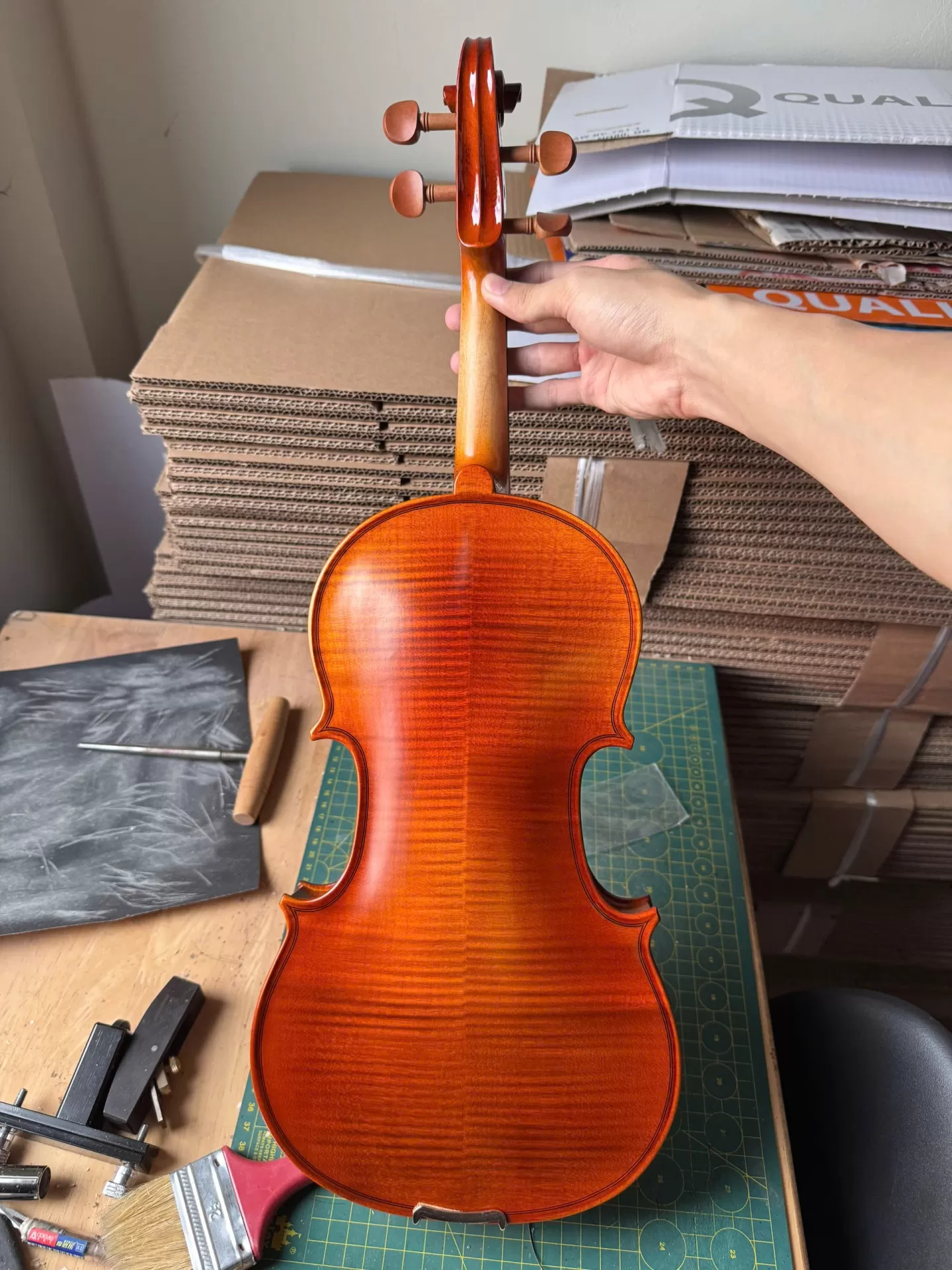 Violin Aurora VA01, có setup cho người mới, FULL PHỤ KIỆN